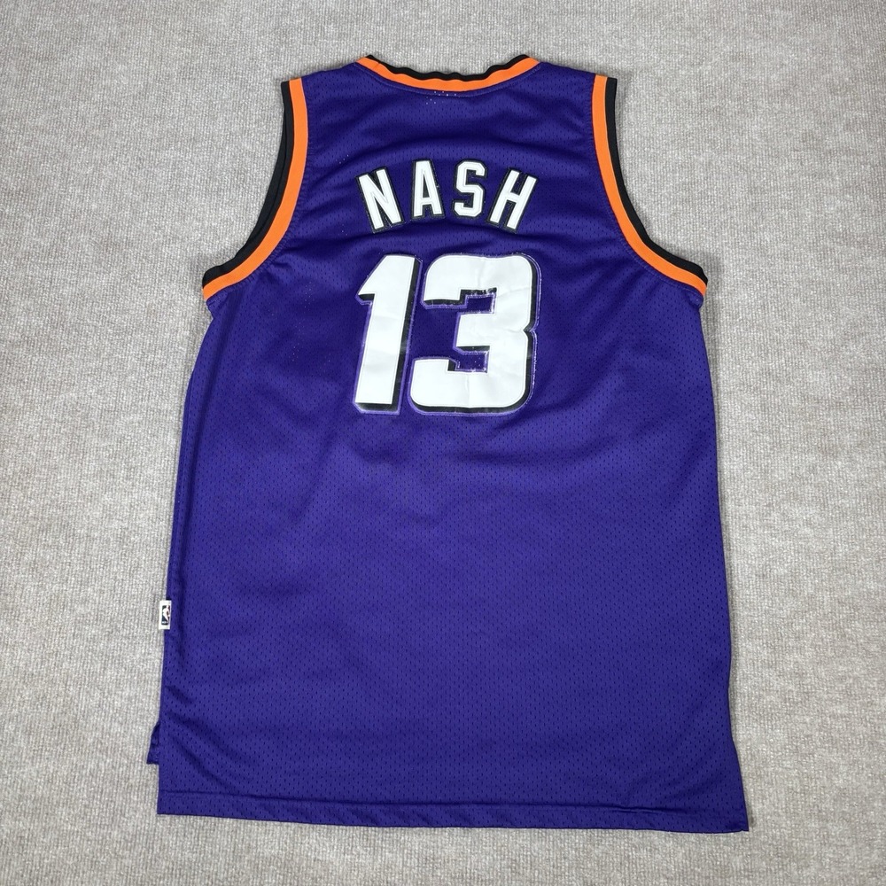 Vintage Steve Nash Phoenix Suns Jersey‎ Mens M Purple Hardwood Classics Adidas - Picture 5 of 10